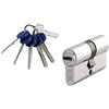 VI.TEL. Cilindro europeo VI.TEL. mm 100 (30+70) con 5 chiavi piatte + chiave da cantiere cromsat