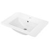BB BuyBath Lavabo in ceramica ad incasso con basetta per rubinetteria 60x45 cm bianco - Meiks