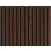 Isolamenti Pannelli Decorativi Acustici per Pareti, Pannelli Murali Design Effetto Legno, Pannelli Fonoassorbenti per Soffitto cm 60 x 275 (1,65 mq) (Noce Scuro)
