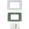 Di Tutto Per Tutti® - Set Completo 5 Pezzi Compatibile con Vimar Plana, Placca e Interruttori Modulari, Bianco (Deviatore)