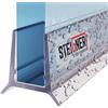 STEIGNER Guarnizione doccia UK24 90 cm (1 pz.) trasparente - Guarnizione box doccia verticale per docce angolari o pentagonali con porta 5-6 mm - Perfetta aderenza, Impermeabile, Facile installazione