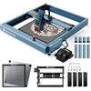 SCULPFUN Macchina per incisione laser SF-A9, con rullo rotante laser, Air Assist, tavolo da lavoro, Honeycomb, potenza di uscita 40 W, per legno da 30 mm, potenza di uscita 20 W, incisione laser