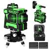 Geevorks Livella Laser Autolivellante 360 Livella Laser, 3D 12 Linee Strumento Livella con Supporto per Treppiede, Supporto a Parete.