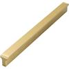 AGINOS Maniglie per Armadio in Rame Massiccio Maniglie per Cucina da 1 Pezzo Maniglia per Porte Mobili Dorate Maniglie Lunghe per Cassetti (Length 400mm)
