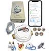 ODevice Kit intelligente per contatore d'Acqua, gas, flussometro, Impulso -ODevice - WiFi, Lora- Rilevamento,Avviso Perdite Nascoste, Volume, Telereleve, Sorveglianza.(Kit contatore disco metallico)
