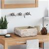 Generico Lavandino Crema 30x30x13 cm in Marmo,Articoli di ferramenta,Prodotti idraulici,Articoli idraulici,Lavandini,Lavandini bagno-149174