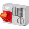 ELETTROCANALI SERIE CIVILI Presa interbloccata orizzontale 3P+T con fondo EN 60309 con portafusibili tipo In 16A IP44 380V - ELETTROCANALI SERIE CIVILI EC690921F