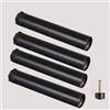 SGSKEIEY 4x Gambe del Letto Regolabili, Letto Per Rete a Doghe Gambe Letto Universali, Piedini per Letto Contenitore, Gambe per Mobili in Acciaio Nero (adjustable 27~29cm,Black)