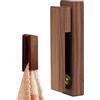 Generic Ganci adesivi per bagno - Gancio da parete in legno | Ganci per asciugamani, ganci da doccia, ganci adesivi da bagno, noce nero e faggio, gancio da parete per doccia, camera da letto, cucina