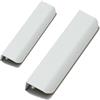 FQFLXY6589 2 Pezzi Maniglie Nascoste per Mobili,Maniglia per Porte Armadio Invisibili,Tiretti a Scomparsa in Lega di Alluminio Pomello a Scomparsa per Cassetti,Scarpiere,Comodini (400mm,bianco)