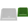 De Santis Caditoia griglia chiusino con telaio in PP plastica pvc rinforzata anti UV maglia antitacco grigio o verde Top Varie misure (cm 30x30, Grigio)