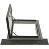 ELUMA Lucernario CLASSIC LIBRO PLUS | Finestra per uscita sul tetto | Apertura laterale con blocco anta a 90° | Vetrata Antigrandine + Antinfortunistica | Made in Italy | 78x78 Base x Altezza