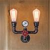 Lfoute Lampada Da Parete Con Tubo Dell'acqua Vintage Applique Industriale Retrò Steampunk Design Deco Loft Applique Da Parete Illuminazione Led Per Bar Caffetteria Scale Passerella Ristorante Corridoio,A