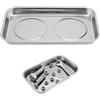 topolenashop Vassoio Magnetico Rettangolare 24x14cm Acciaio Inox | Organizer Magnetico Officina per Viti, Bulloni, Dadi, Minuteria | Calamita Potente per Fai-da-te, Meccanici e Artigiani