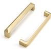 Goldenwarm 4 maniglie per armadi da 160 mm, per mobili dorati, vintage, in ottone e acciaio inox, in lega di zinco anticato