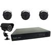 EACH ITALY KIT DVR DI VIDEOSORVEGLIANZA HDMI CON 4 TELECAMERE IR 4 CANALI BNC COMPLETO 5504H-4-B CW566
