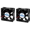Aexit Ventola di raffreddamento per ventola senza spazzole 70 x 70 x 25 mm DC 12V per computer Case CPU Black 2Pcs ID: 925993