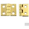 FEEIMOL 50 pezzi Mini Cerniere per Modellismo Cerniere per Porte Vintage Micro Cerniere Ottone Piccole Cerniere Miniatura per Fai da te Scatola di Legno Portagioie Case delle Bambole