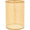 DEARMAMY Paralume In Rattan Copertura Della Luce Intrecciata In Rattan Paralume Di Ricambio Per Paralume In Copertura Della Luce Del Cilindro Intrecciata E27/E14 Paralume Per