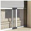 sangiorgio. ZANZARIERA ESTENSIBILE A PANNELLO ALLUMINIO AVORIO RAL1013 MIS 70x100 reversibil