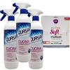 FEI FAN QUASAR SET: 3x Quasar Sgrassatore Spray CUCINA Superfici Delicate 580ml Sgrassa, Protettivo, Senza Aloni. Per Piani a Induzione, Laminati, Marmi e Quarzi + Panno SOFT Microfibra Multiuso Formato 33x33