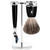 MÜHLE Set da barba Mühle pennello da barba Gillette® Fusion & supporto Rytmo