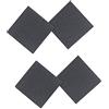 Healvian 4paia Adesivi Quadrati Antiscivolo Per Suole Di Tacchi Donna Protezioni Resistenti All Usura Riduzione Rumore Formato Colore Nero