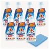 Generico Smacchio Tutto Concentrato, Efficace su Tutte le Macchie, Dotata di Spazzolina Erogatrice, Usare Prima di Lavare, 250ml + OMAGGIO 1 Panno Magico 30x30cm (7 Flaconi + 1 Panno)