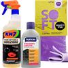 FEI FAN SET PULIZIA: Detergente Spray Per Piano Cottura a Induzione 750ml + Detergente Delicato Vetroceramica e Induzione 250ml + Panno In Lattice SOFT, Formato 30x30