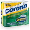 Generico Corona Carta Igienica, 2 Veli, 24 Rotoli, Morbida, Soffice, Pura