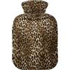 Quteprint Borsa dell'acqua calda con coperchio, 2 l, trasparente, ideale per crampi, schiena, spalle, sollievo dal dolore, per bambini, uomini, donne, mani e piedi