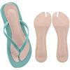 Generic Inserti per sandali tanga, inserti tagliabili, protezioni adesive per dita dei piedi, cuscinetti per avampiede tagliabili, morbido cuscino per piedi per pantofole da uomo e donna, sandali