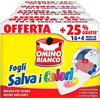 Omino Bianco - Fogli Salva Colore, Struttura a Nido d'Ape, Catturano il Grigio e i Colori Dispersi nel Lavaggio, 4 Confezioni da 20 Pezzi Ognuna