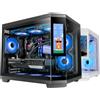 Tacens Mars Gaming MC3TCORELCDM, Mini Tower, PC, Nero, Micro ATX, Mini-ITX, Vetro temperato, Gaming