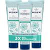 Acqua alle Rose, Gel Esfoliante Quotidiano Purificante per Pelli Normali, Miste o Grasse, Scrub Viso Delicato con Attivi Astringenti di Rosa Multiflora, Deterge, Esfolia e Purifica - 3 Pezzi da 150 ml