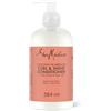 Shea Moisture SheaMoisture Balsamo Curl & Shine con Cocco e Ibisco - Balsamo idratante con proteine della seta e olio di neem - Balsamo per capelli ricci e corposi, senza siliconi né solfati - 1 x 384 ml