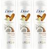 Dove Body Love Lozione Corpo Idratante Restoring Care, Per Pelle Secca, Pelle Morbida e Nutrita, Idratazione Intensa, Con Olio di Cocco e Latte di Mandorla, 3x 400 ml