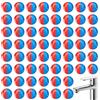 NBEADS 60 pz Adesivi per Acqua Calda e Fredda, Etichette Autoadesive per Acqua Calda e Fredda in PVC per Rubinetti, per Bagno e Cucina, 10mm di Diametro