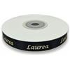 Generico Nastro Doppio Raso Nero Scritta Laurea Oro 10 mm x 25 mt