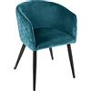 ATMOSPHERA CREATEUR D'INTERIEUR - Poltrona Velluto blu Duck