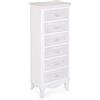 Bizzotto Charlene Cassettiera 6C, Legno, Multicolore, 35x45x119.5 cm