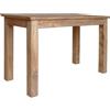 vidaXL Tavolo da Pranzo in Legno Massello Anticato 120x60x77cm Tavolino Tavola