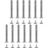 MAGICLULU Kit Riparazione Ventaglio Pieghevole 3.00Cm 12 Perni E Rivetti Accessori di Sostituzione per Albero Ventola Portatile Fai da Te Chiodini per Ventagli