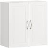 SoBuy Armadietto pensile da bagno Mobile da parete per il cucina con due ante bianco L60*P30*A60 cm FRG231-W