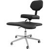 DCSYOG Sedia da meditazione per ufficio e casa, sedia da ufficio flessibile, sedia a croce con supporto lombare e sgabello regolabile, design ergonomico per diverse posizioni sedute (nero)