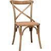 Biscottini Sedia Cucina Thonet (marrone) 46x42x86 - Sedia sala da pranzo shabby - Sedie sala da pranzo - Sedie cucina Cross Vintage