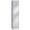 MONDO VIRO Colonna 1 anta a specchio Mirror1 mobile in legno cm 43x29 190h (Cemento/Specchio Naturale)