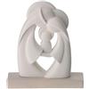 Holyart Statua Sacra Famiglia stilizzata bomboniera Resina Bianca 10x10 cm