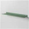 Steelnovo | Ortis, Mensola da Bagno in Metallo Verniciato, Mensola da Parete Portaoggetti, 60x3x14 cm, Colore Verde, Design Moderno e Minimal, Scaffale da Muro, Porta Accessori, Made in Italy