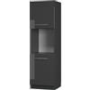 Vicco Mobile per forno da incasso Fame-Line, Antracite lucido, 60 cm aperto, per la combinazione con altri moduli della serie Fame-Line